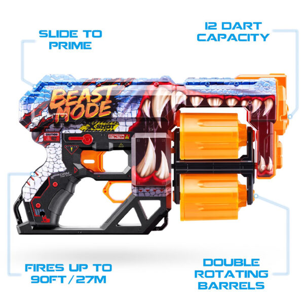 ZURU XSHOT SKINS DREAD (12 DARTS) BEAST OUT (36517) - Image 3