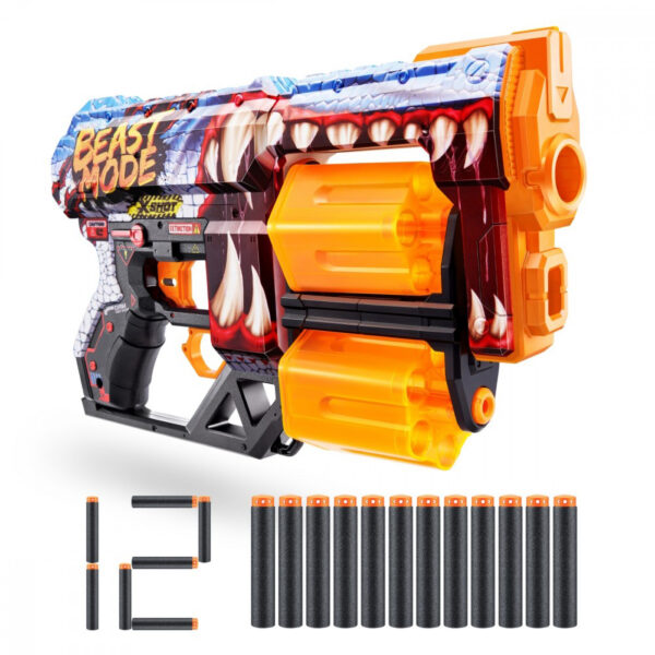ZURU XSHOT SKINS DREAD (12 DARTS) BEAST OUT (36517)