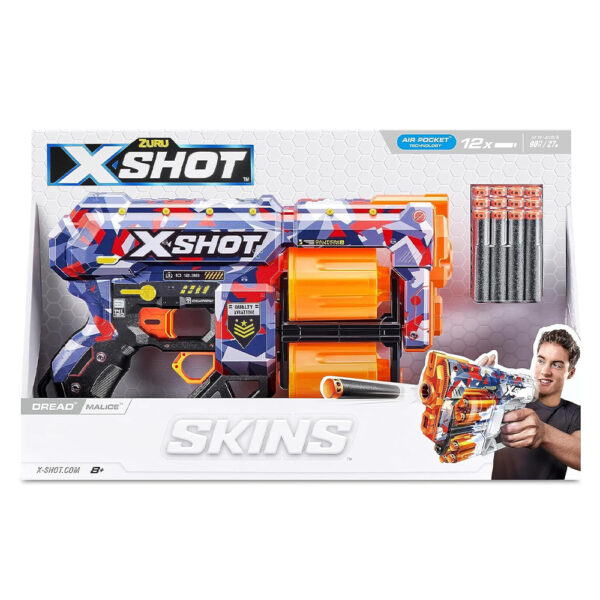 ZURU XSHOT SKINS DREAD (12 DARTS) MALICE (36517) - Image 2