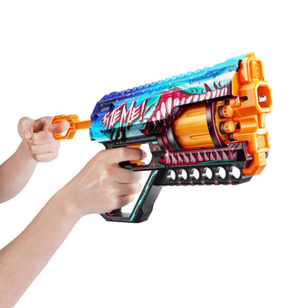ZURU XSHOT SKINS GRIEFER (12 DARTS) SHARK THRASHER (36561) - Image 5