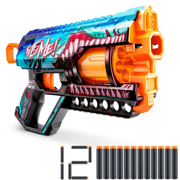 ZURU XSHOT SKINS GRIEFER (12 DARTS) SHARK THRASHER (36561)
