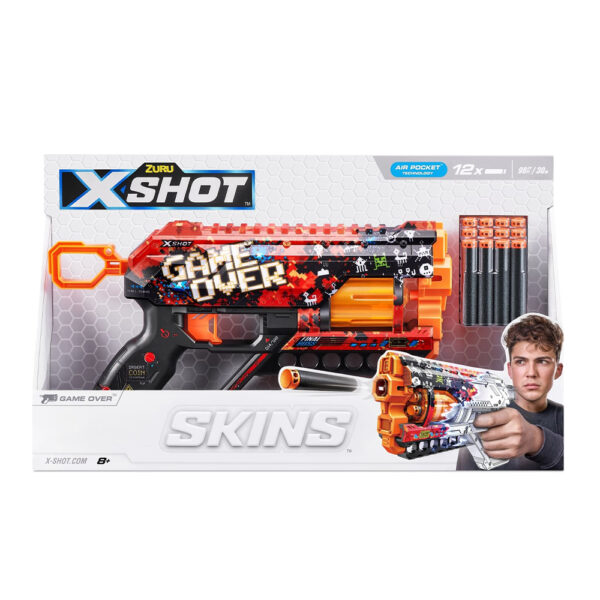 ZURU XSHOT SKINS GRIEFER (12 DARTS) GAME OVER (36561) - Image 2