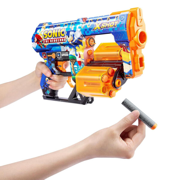 ZURU XSHOT SKINS SERIES 1 DREAD SONIC (12 DARTS) MEGA SONIC (36583) - Image 4