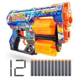 ZURU XSHOT SKINS SERIES 1 DREAD SONIC (12 DARTS) MEGA SONIC (36583)