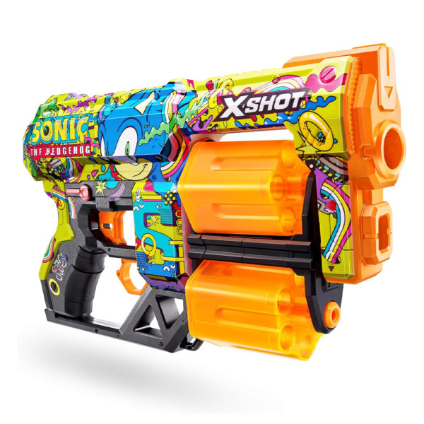 ZURU XSHOT SKINS SERIES 1 DREAD SONIC (12 DARTS) HYPER SPIKE (36583) - Image 4