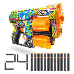 ZURU XSHOT SKINS SERIES 1 DREAD SONIC (12 DARTS) HYPER SPIKE (36583)