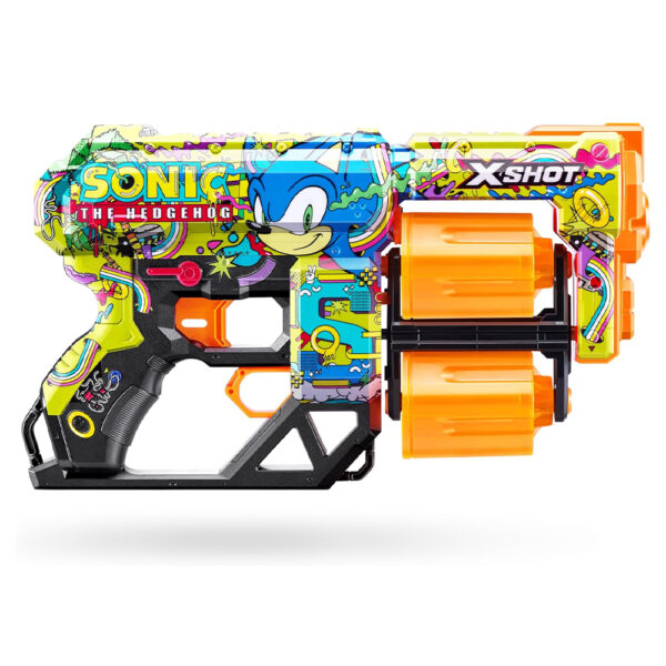 ZURU XSHOT SKINS SERIES 1 DREAD SONIC (12 DARTS) HYPER SPIKE (36583) - Image 5