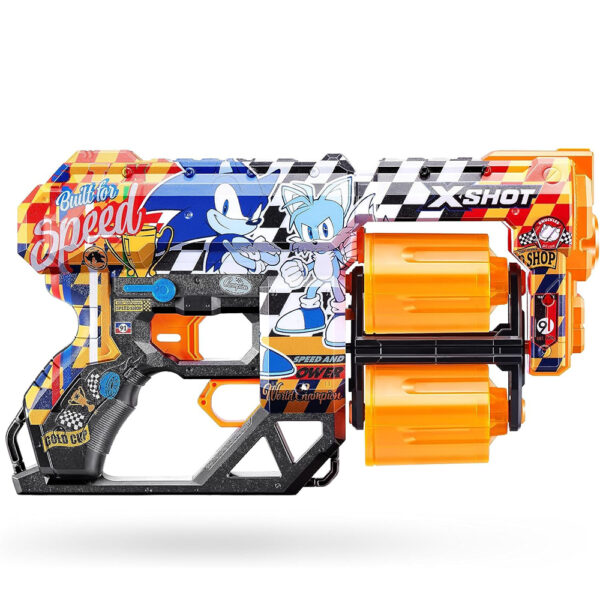 ZURU XSHOT SKINS SERIES 1 DREAD SONIC (12 DARTS) SUPER SPEED (36583) - Image 5