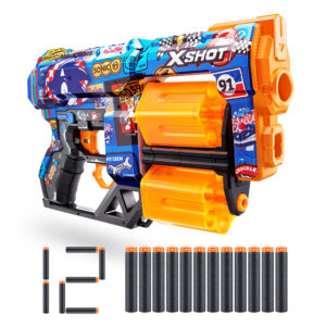 ZURU XSHOT SKINS SERIES 1 DREAD SONIC (12 DARTS) RACE TEAM (36583)