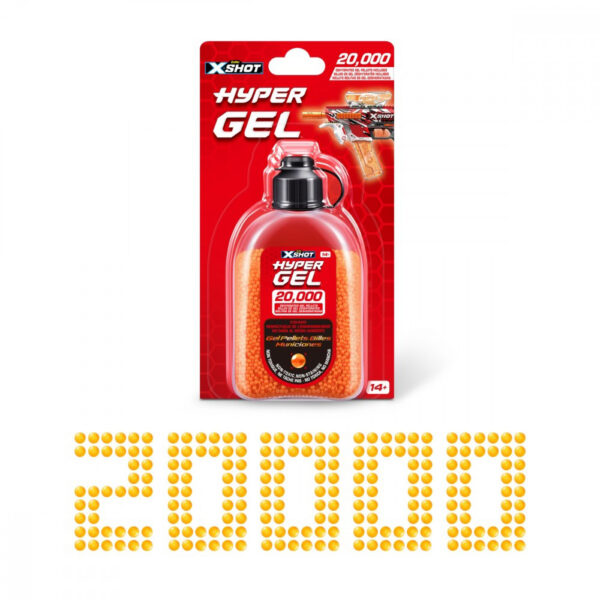 ZURU XSHOT HYPER GEL GELLET REFILL (20000 PCS) COLOR ASSORTMENT