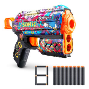 ZURU XSHOT SKINS SERIES 1 FLUX Sonic (8 Darts) ROBOTNIK (36648)