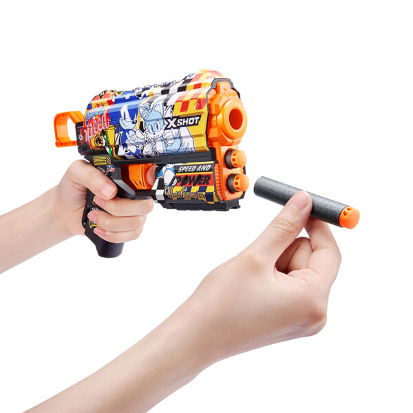 ZURU XSHOT SKINS SERIES 1 FLUX Sonic (8 Darts) SUPER SPEED (36648) - Image 4