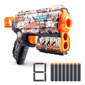 ZURU XSHOT SKINS SERIES 1 FLUX Sonic (8 Darts) RETRO (36648)