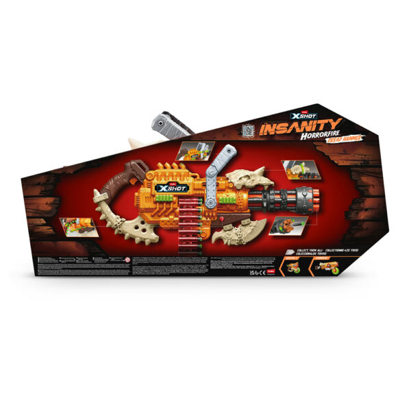 ZURU XSHOT INSANITY SERIES 1 HORRORFIRE DREAD HAMMER (48DARTS) - Image 3