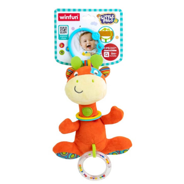 Winfun - Little Pals Toys: Patch the Giraffe Rattle with Rings 000117 - Image 2