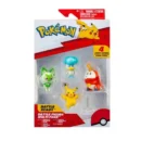 Jazwares Pokemon Battle Figure 4-Pack -Features Fuecoco- Sprigatito- Quaxly- Pikachu - Generation Ix