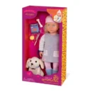 DOLL W/ PET DOG (GOLDEN RETRIEVER), MEAGAN