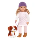 Doll w/Pet Dog, Ember & Beagle