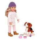 Doll w/Pet Dog, Ember & Beagle