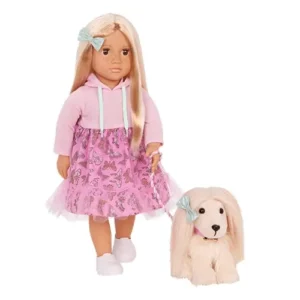 Doll w/Pet & Matching Hairstyles, Hattie & Bella