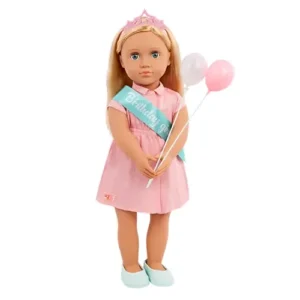 Birthday Doll w/Pink Dress, Brenna
