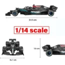 Rastar R/C Car Mercedes-AMG F1 W11 EQ Performance 1:12 Black