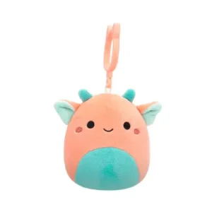 Jazwares Squishmallows - Clip-On: Fantasy Squad -  Pink & Aqua Goblin - Chitra (3.5 Inch)