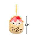 Jazwares Squishmallows - Clip-On: Food Squad -  Strawberry Crepe with Chocolate Drizzle - Gasten (3.5 Inch)