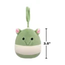 Jazwares Squishmallows - Clip-On: Fantasy Squad - Olive & White Tapir - Gerald (3.5 Inch)