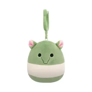 Jazwares Squishmallows - Clip-On: Fantasy Squad - Olive & White Tapir - Gerald (3.5 Inch)