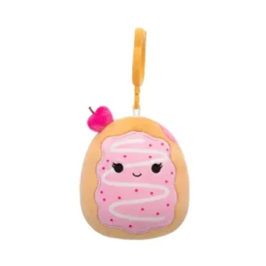 Jazwares Squishmallows - Clip-On: Food Squad - Pink Herry Toaster Pastry - Perl (3.5 Inch)
