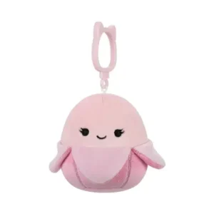Jazwares Squishmallows - Clip-On: Food Squad - Pastel Pink Banana - Lex Lex (3.5 Inch)