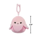 Jazwares Squishmallows - Clip-On: Food Squad - Pastel Pink Banana - Lex Lex (3.5 Inch)