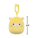 Jazwares Squishmallows - Clip-On: Wildlife Squad - Yellow Llama - Lafi (3.5 Inch)