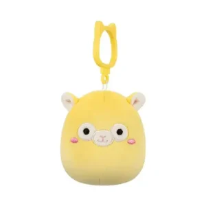 Jazwares Squishmallows - Clip-On: Wildlife Squad - Yellow Llama - Lafi (3.5 Inch)