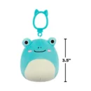 Jazwares Squishmallows - Clip-On: Wildlife Squad - Aqua Frog - Robert (3.5 Inch)