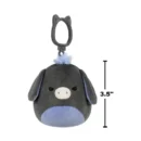 Jazwares Squishmallows - Clip-On: Wildlife Squad - Charcoal & Periwinkle Donkey - Don (3.5 Inch)