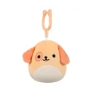 Jazwares Squishmallows - Clip-On: Fantasy Squad - Peach Dog - Drella (3.5 Inch)