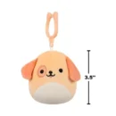 Jazwares Squishmallows - Clip-On: Fantasy Squad - Peach Dog - Drella (3.5 Inch)