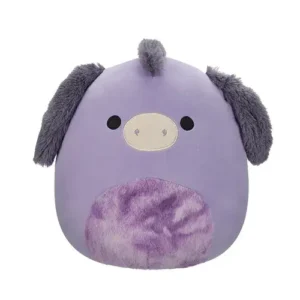 Jazwares Squishmallows - Core: Fantasy Squad - The Purple Donkey with Tie-Dye Belly - Deacon (12 Inch)