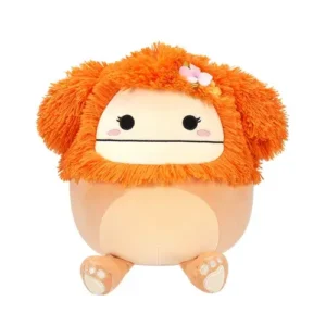 Jazwares Squishmallows - Core: Style Squad - The Light Orange Bigfoot with Flower Pin - Shasta (12 Inch)