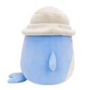Jazwares Squishmallows - Core: Style Squad -  Light Blue Whale with White Bucket Hat - Samir (7.5 Inch)