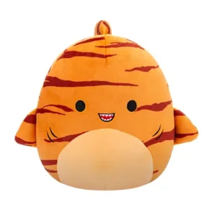 Jazwares Squishmallows - Core: Sealife Squad - Orange Tiger Shark - Jagger (7.5 Inch)
