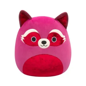 Jazwares Squishmallows - Core: Fantasy Squad - Maroon Tonal Raccoon with Maroon Velvet Accents - Olivieri (12 Inch)