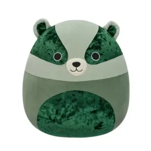 Jazwares Squishmallows - Core: Fantasy Squad - Dark Green Tonal Badger with Green Velvet Accents - Beuaregard (12 Inch)