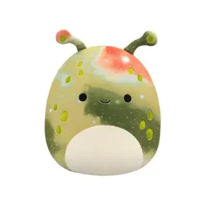 Jazwares Squishmallows  - Core: Space Squad - Olive Green Tie-Dye Alien with White Belly - Hawk (14 Inch)