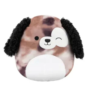 Jazwares Squishmallows - Core: Buddy Squad - Winking Brown Marbled Dog with White Spotted Eye - Zerdan (12 Inch)