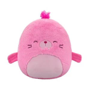 Jazwares Squishmallows - Fuzz-A-Mallows: Sealife  Squad - Pink Walrus - Pepper (12 Inch)