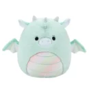 Jazwares Squishmallows - Fuzz-A-Mallows: Fantasy  Squad - Teal Dragon with Rainbow Belly - Joey (12 Inch)