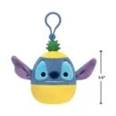 Jazwares Squishmallow - Clip-On - Cartoon Animation: Disney - Lilo & Stitch - Pineapple Stitch (3.5 Inch)